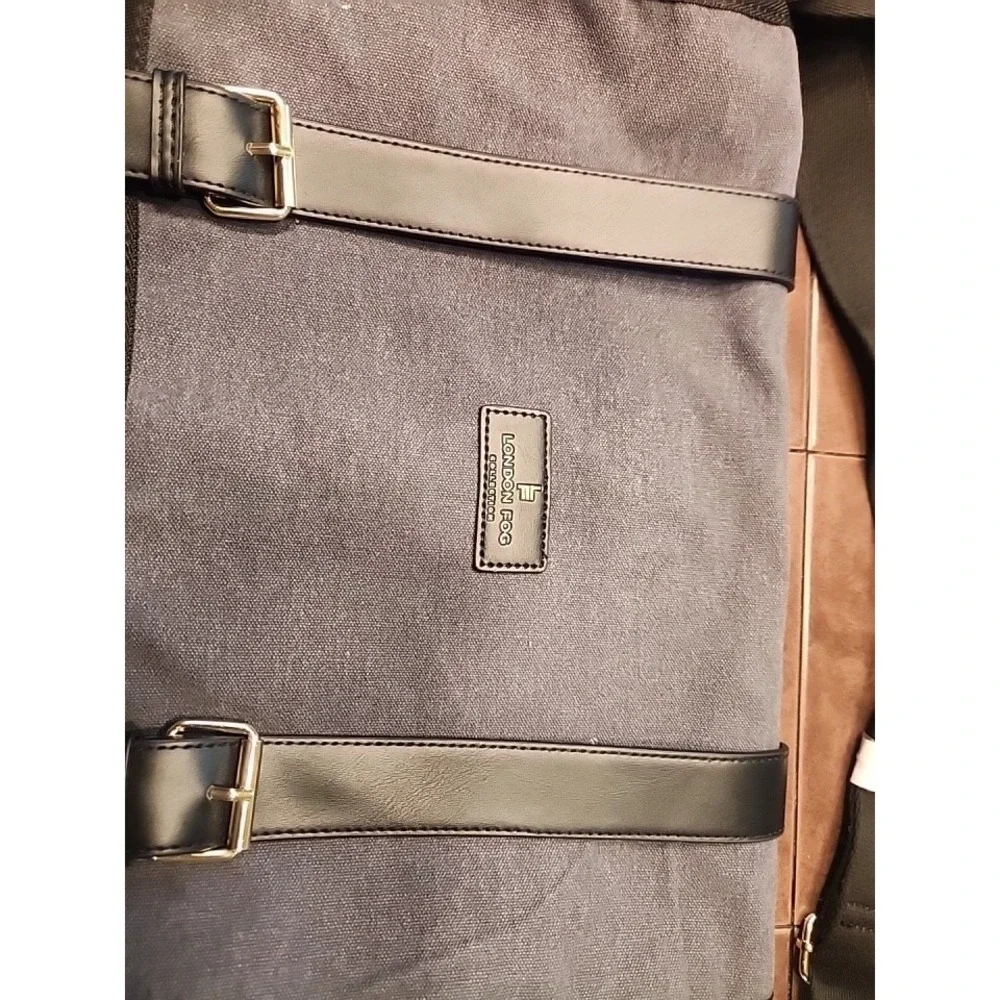 LONDON FOG CANVAS MESSENGER BAG 100TH ANNIV EDITION SHOULDER STRAP NEW W TAGS - Picture 2 of 11